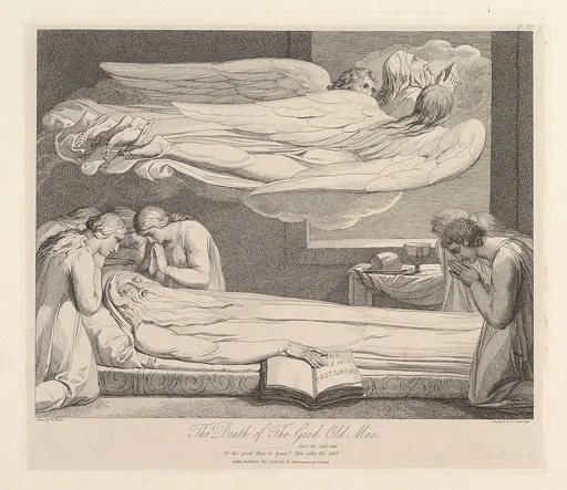 The Death of the Good Old Man, from "The Grave," a Poem by Robert Blair
