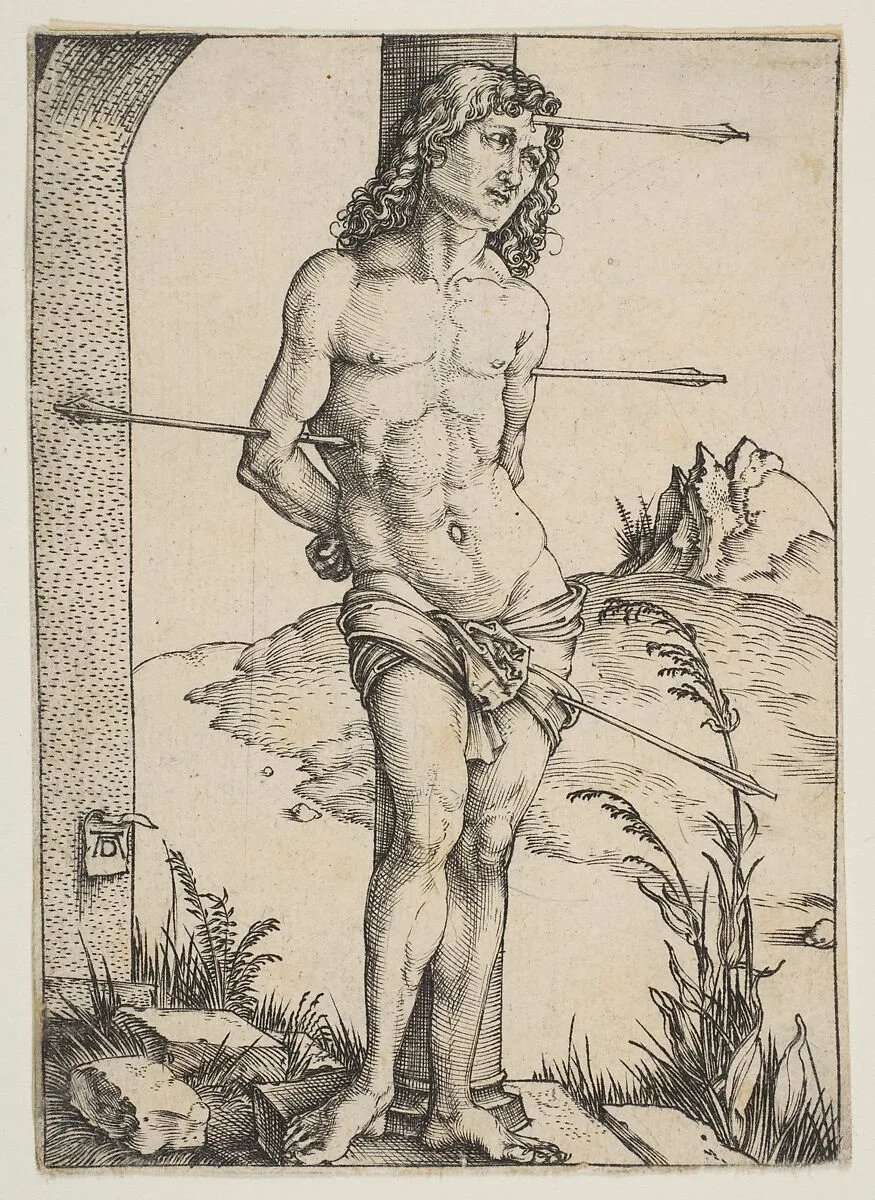 Saint Sebastian Bound to the Column — Albrecht Dürer