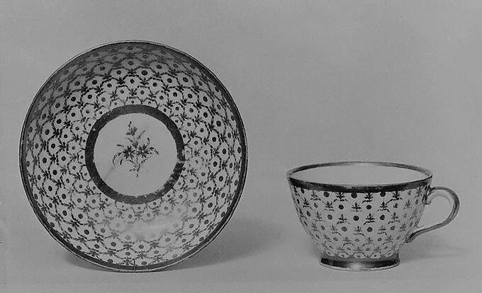 Cup and saucer — Rue Thiroux: Queen's Factory