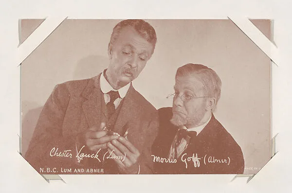 Chester Lauck and Morris Goff from TV and Radio Stars Exhibit Cards series (W409) — Unknown