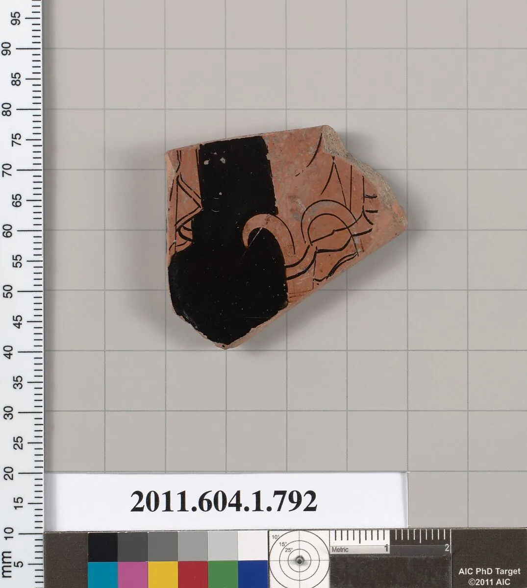 Terracotta fragment of a kylix (drinking cup) — Unknown