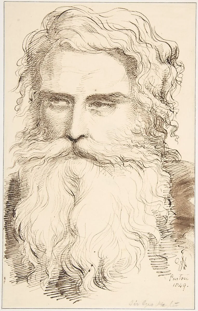 Head of a Bearded Old Man — Sir George Hayter