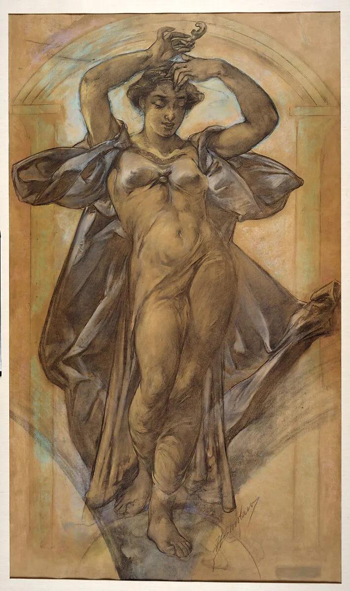 "Coral" (Study for Mural, World's Columbian Exposition, Chicago) — Walter Shirlaw