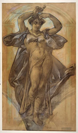 "Coral" (Study for Mural, World's Columbian Exposition, Chicago)