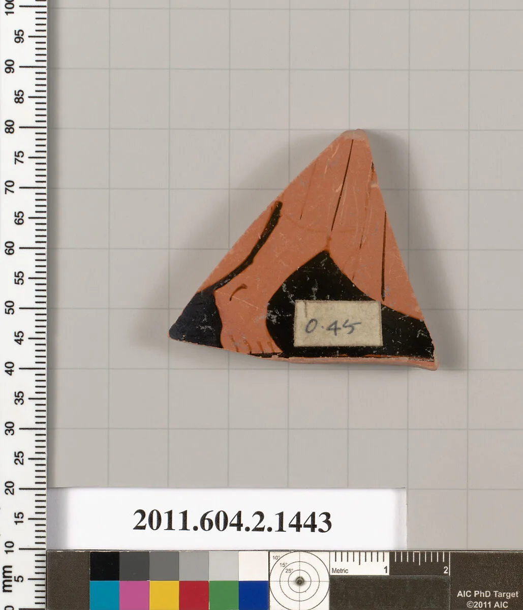 Terracotta fragment of a skyphos (deep drinking cup) — Unknown