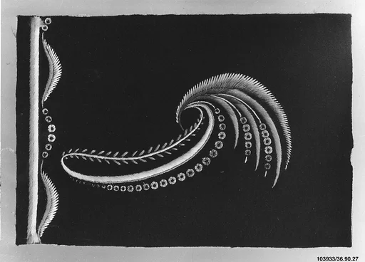 Embroidery sample for a man’s suit