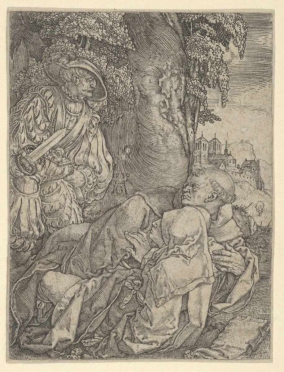 The Monk and the Nun — Heinrich Aldegrever