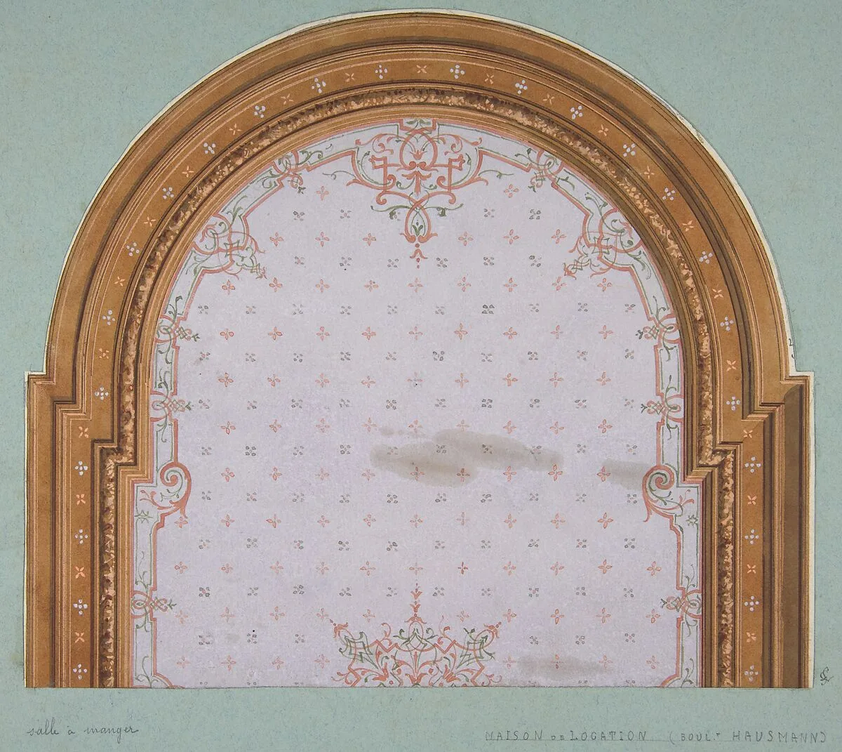 Design for ceiling decoration in a house on the Boulevard Haussmann — Jules-Edmond-Charles Lachaise|Eugène-Pierre Gourdet