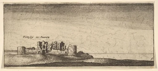 Pevensey Castle, from "English Views"