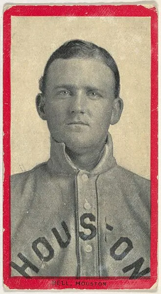 Bell, Houston, Texas League, from the Baseball Players (Red Borders) series (T210) issued by Old Mill Cigarettes — Old Mill Cigarettes, Virginia