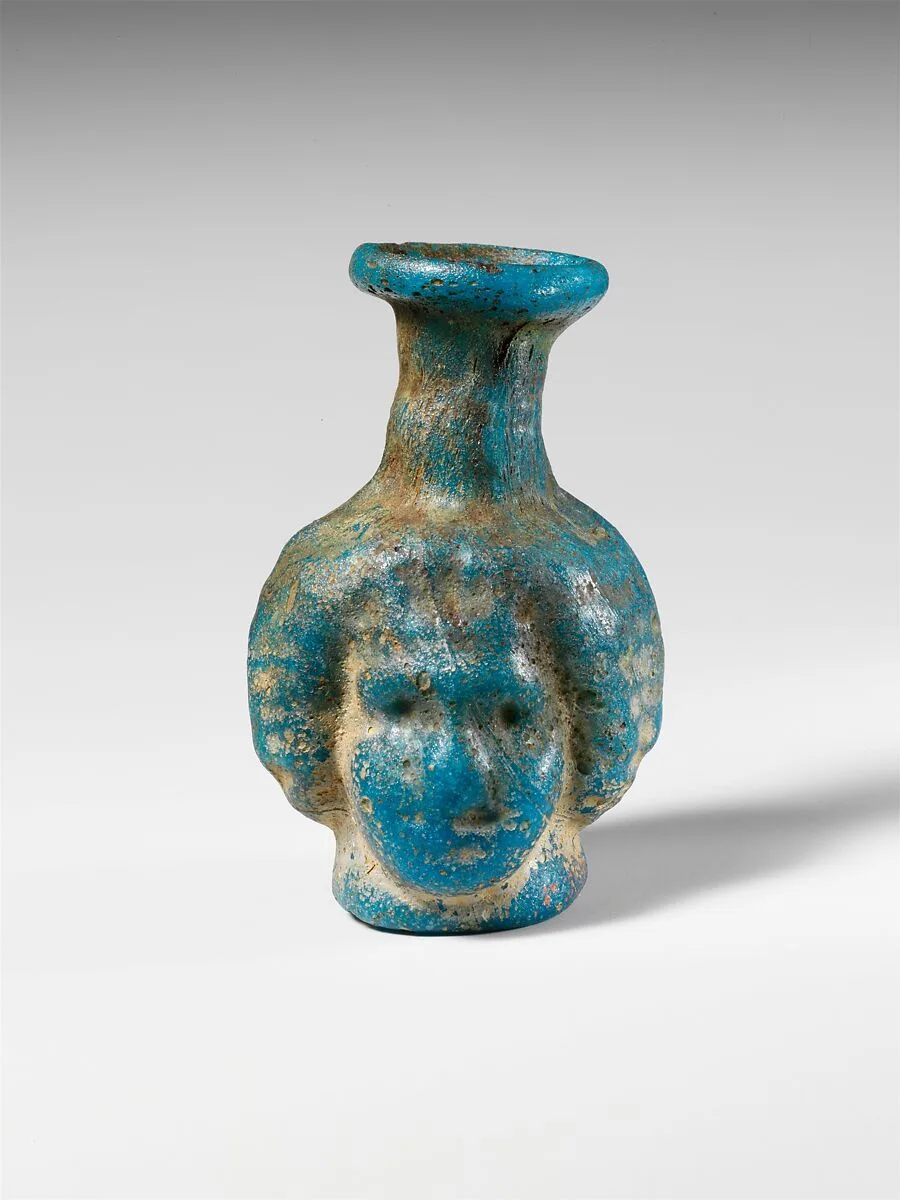 Glass double head flask — Unknown