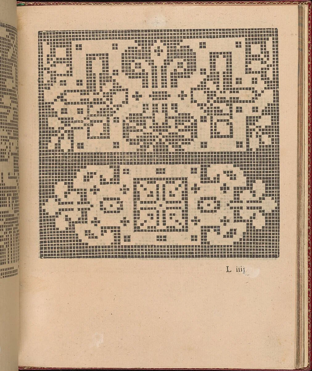 Les Singuliers et Nouveaux Portraicts... page 43 (recto) — Federico de Vinciolo|Jean Le Clerc|Henri III, King of France and Poland|Louise de Lorraine-Vaudemont|Chambolle-Duru