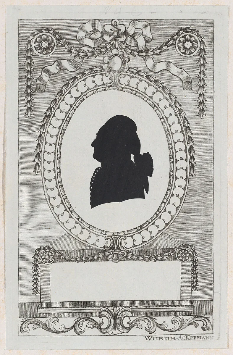 Silhouette of Graf Coreth — Wilhelm Ackermann