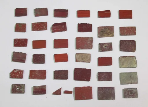 Inlay elements from shrine