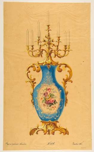Design for a Porcelain Candelabra