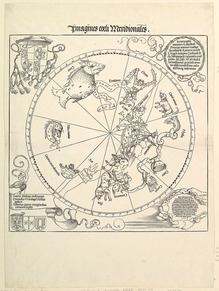 The Celestial Globe-Southern Hemisphere — Albrecht Dürer