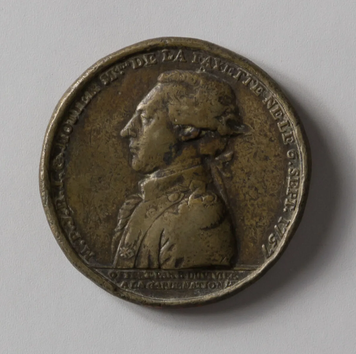 Medal of the Marquis de Lafayette — Pierre Simon Benj. Duvivier