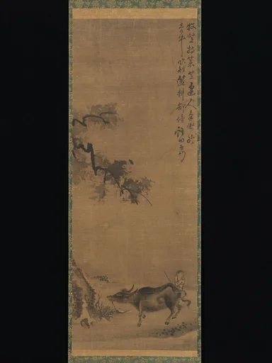 元 佚名 牧牛圖 軸|Ox and Herdsman
