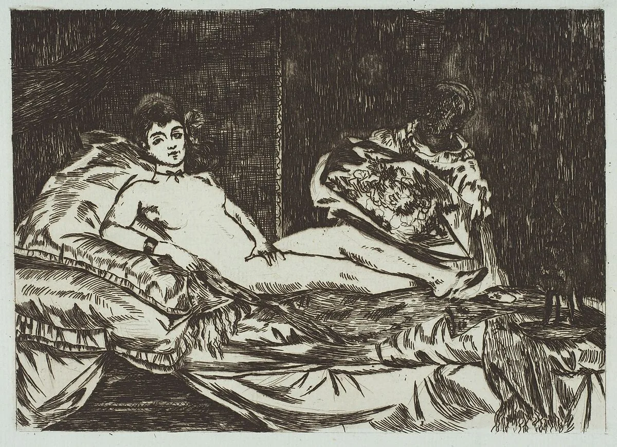 Olympia (large plate) — Edouard Manet