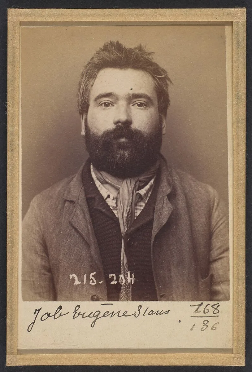 Job. Eugène, François. 31 ans, né à Paris Xle. Chaisier. Anarchiste. 6/3/94. — Alphonse Bertillon