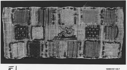 Embroidered darning sampler