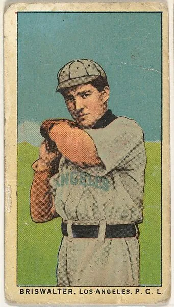 Briswalter, Los Angeles, Pacific Coast League, from the "Obak Baseball Players" set (T212), issued by the American Tobacco Company to promote Obak Mouthpiece Cigarettes — American Tobacco Company
