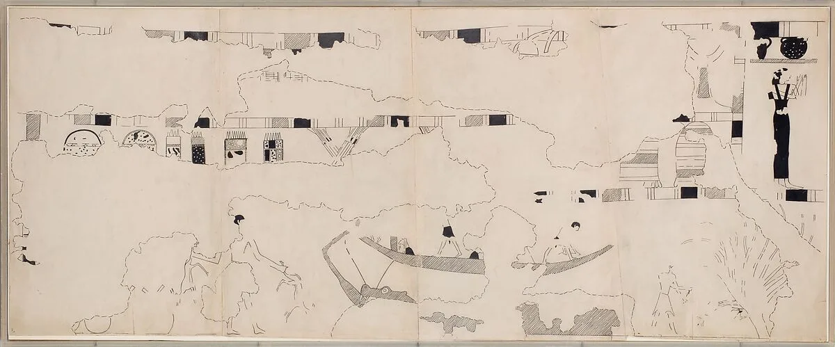 Funerary Provisions and Hunting, Tomb of Djari — Unknown Copyist