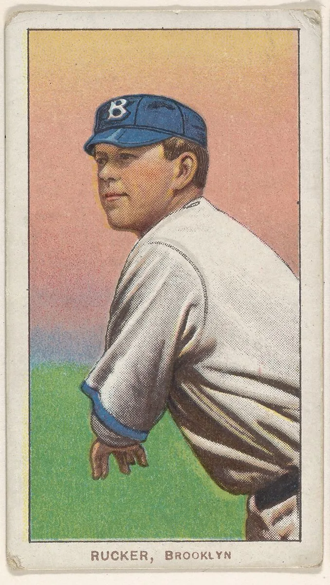 Rucker, Brooklyn, National League, from the White Border series (T206) for the American Tobacco Company — American Tobacco Company