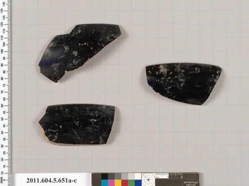 Terracotta rim fragments of kylikes (drinking cups)