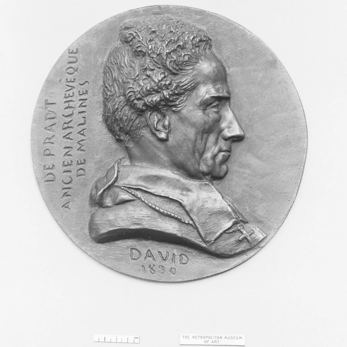Dominique Dufour, Baron de Pradt (1759–1837), French ecclesiastic and politician, commonly known as the "Abbé de Pradt," though at one time nominated by Bonaparte, for political services, Archbishop of Malines — Pierre Jean David d'Angers