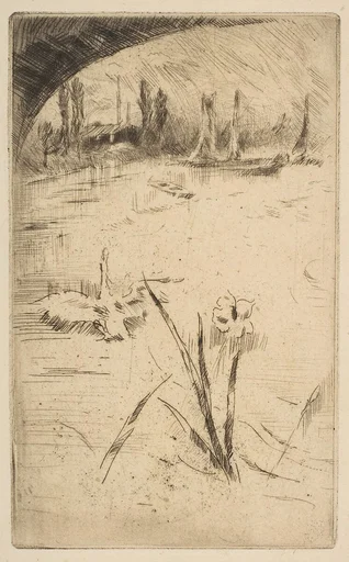 Swan and Iris (sketch after Cecil Lawson's "Swan and Iris")