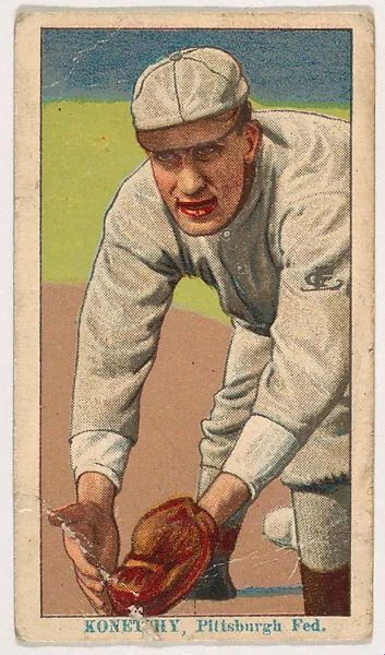 Ed Konetchy, Pittsburgh, from Coupon Cigarettes Baseball Issue, 1914-1916 — Coupon Cigarettes