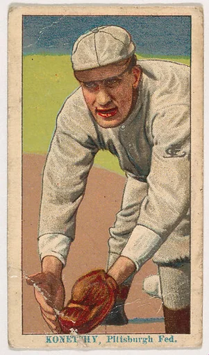 Ed Konetchy, Pittsburgh, from Coupon Cigarettes Baseball Issue, 1914-1916