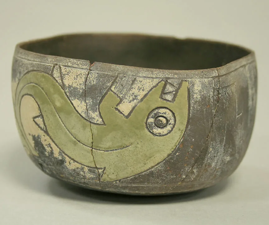 Painted Bowl with Whale — Unknown