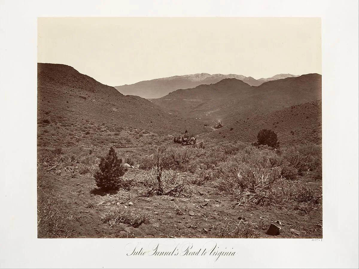 Sutro Tunnel's Road to Virginia City — Carleton E. Watkins