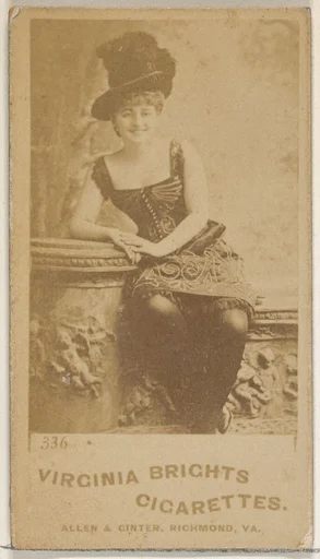 Card 336, from the Actors and Actresses series (N45, Type 5) for Virginia Brights Cigarettes