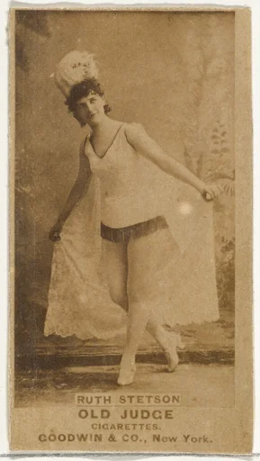 Ruth Stetson, from the Actors and Actresses series (N171) for Old Judge Cigarettes