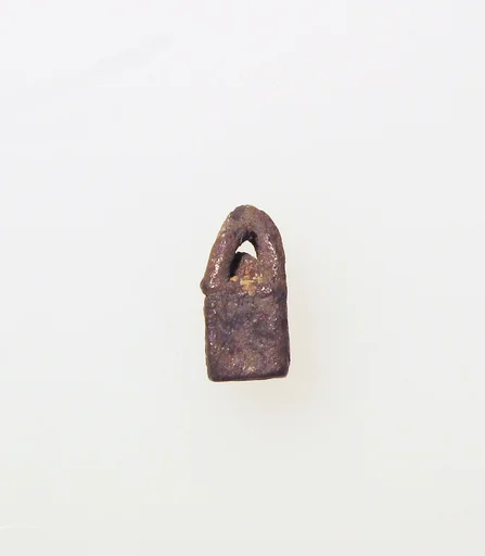 Silver cage and ball pendant from an earring