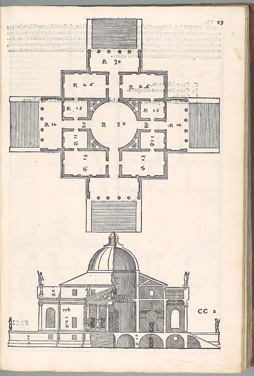 I quattro libri dell'architettura di Andrea Palladio. Ne'quale dopo un breue trattato de' cinque ordini — Andrea Palladio|Bartolomeo Carampello