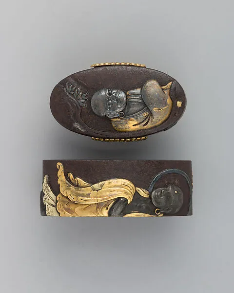 Sword-Hilt Collar and Pommel (Fuchigashira) — Unknown