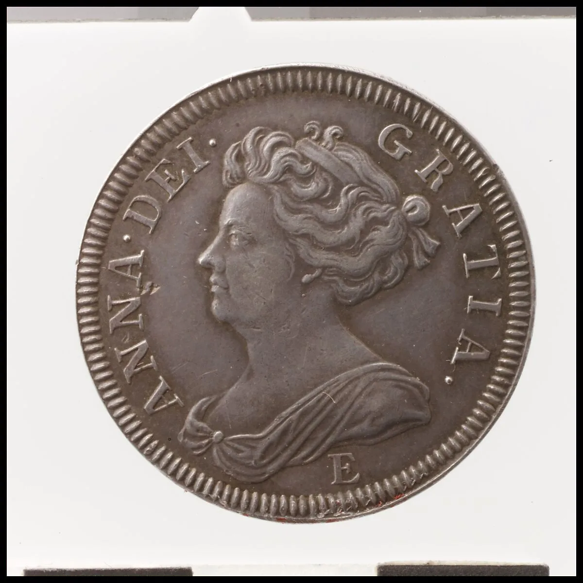 Queen Anne proof shilling — John Croker