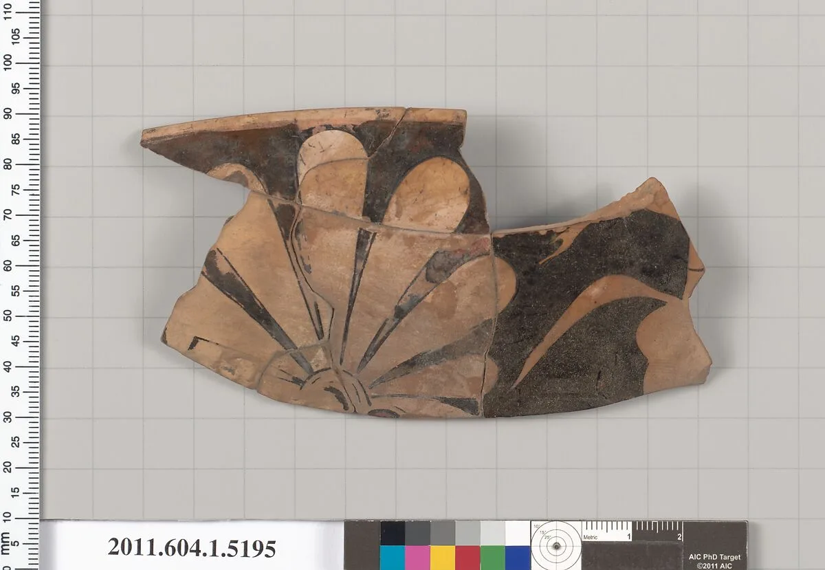 Terracotta fragment of a kylix (drinking cup) — Unknown