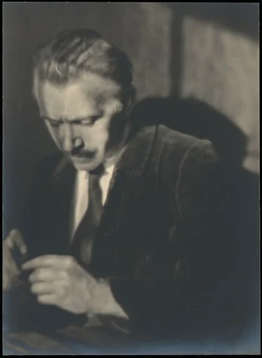 [Man in Corduroy Coat, Looking Down]