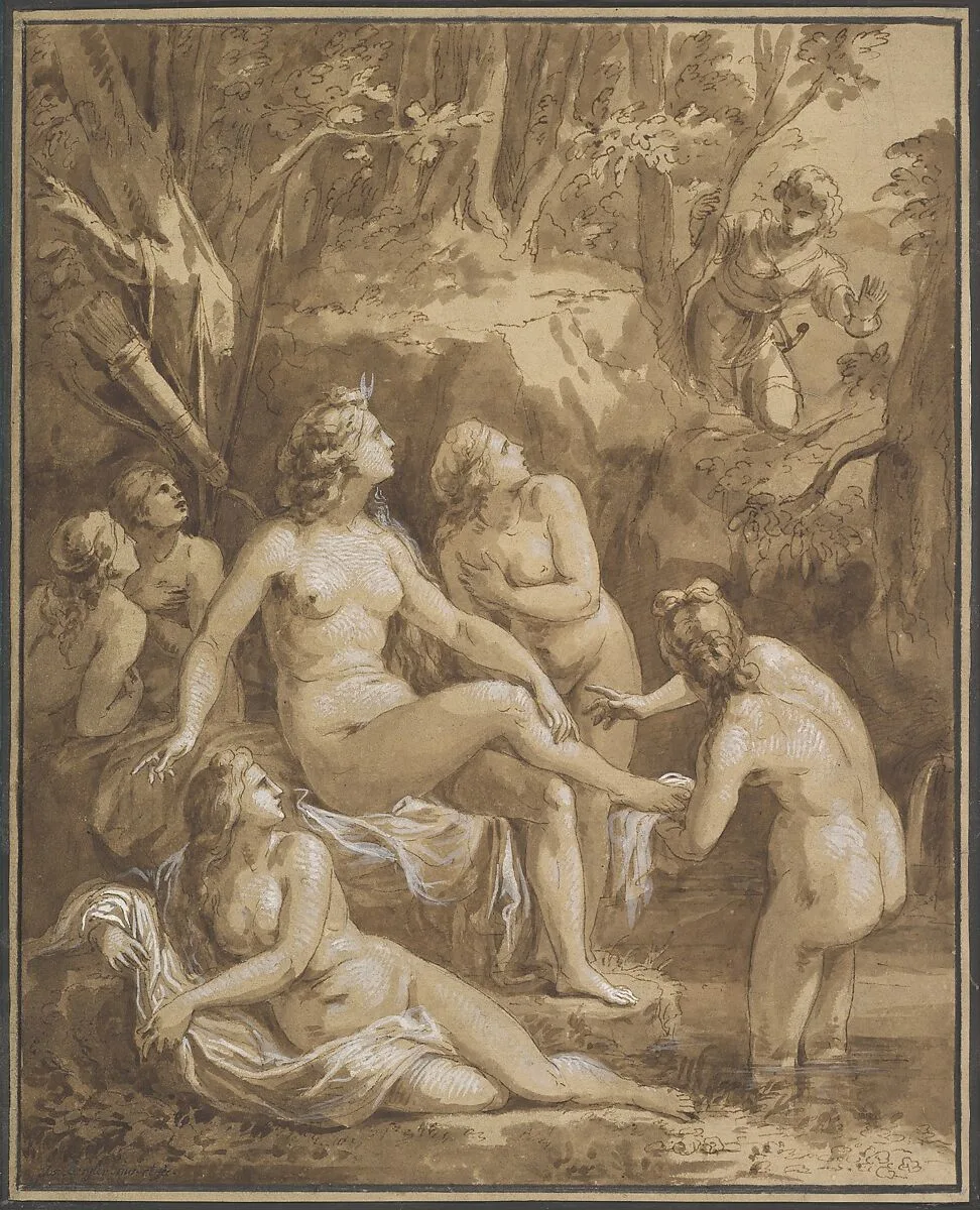 Diana and Actaeon — Joseph Bergler the Younger