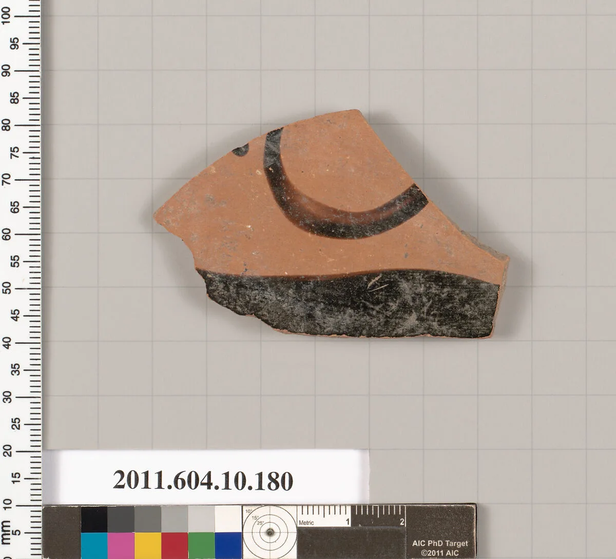 Terracotta fragment of a closed shape — Unknown