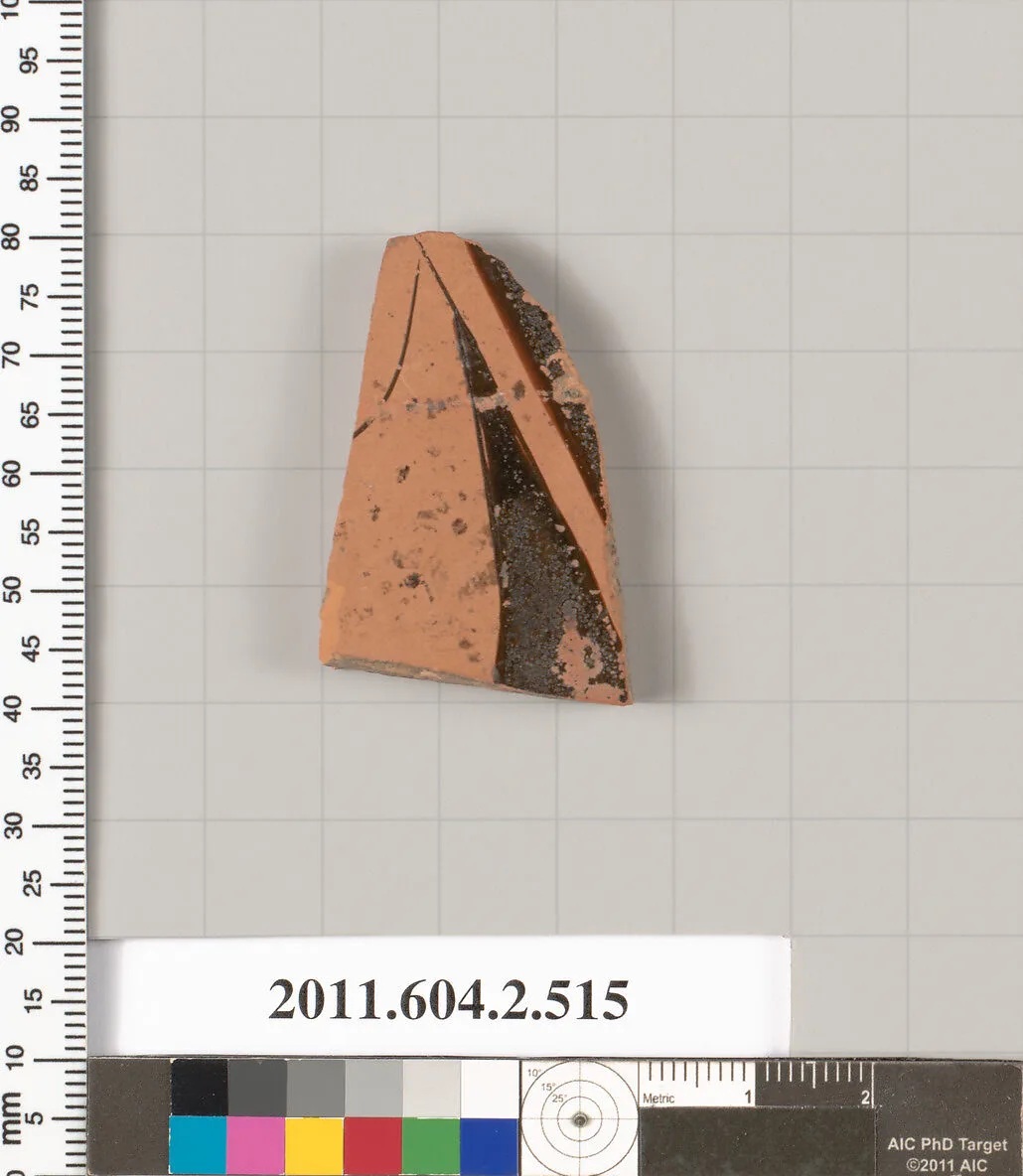 Terracotta fragment of a column-krater (bowl for mixing wine and water) — Unknown