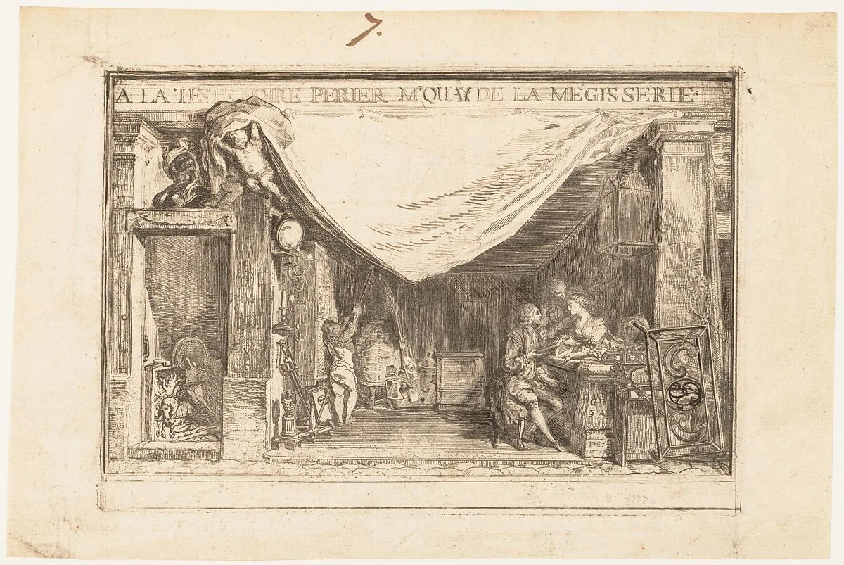 The Shop of M.Périer, Ironwork Merchant — Gabriel de Saint-Aubin