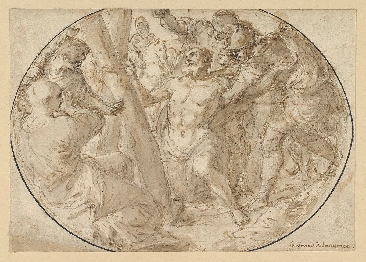 Martyrdom of St. Andrew — Ferdinand Pierre Joseph Ignace Delamonce