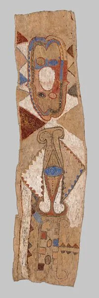Barkcloth Panel for a Funerary Mask — Unknown