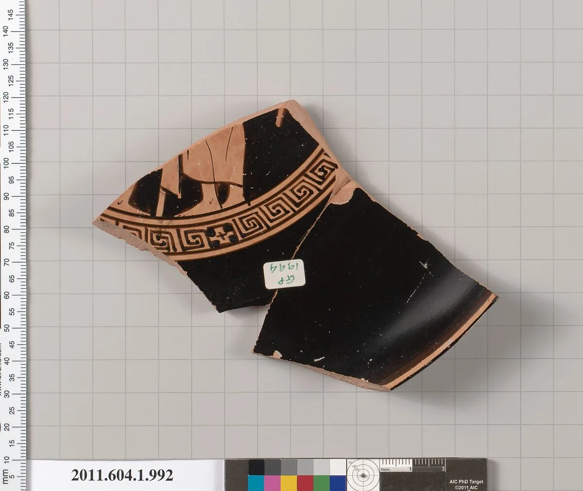 Terracotta fragment of a kylix (drinking cup) — Unknown